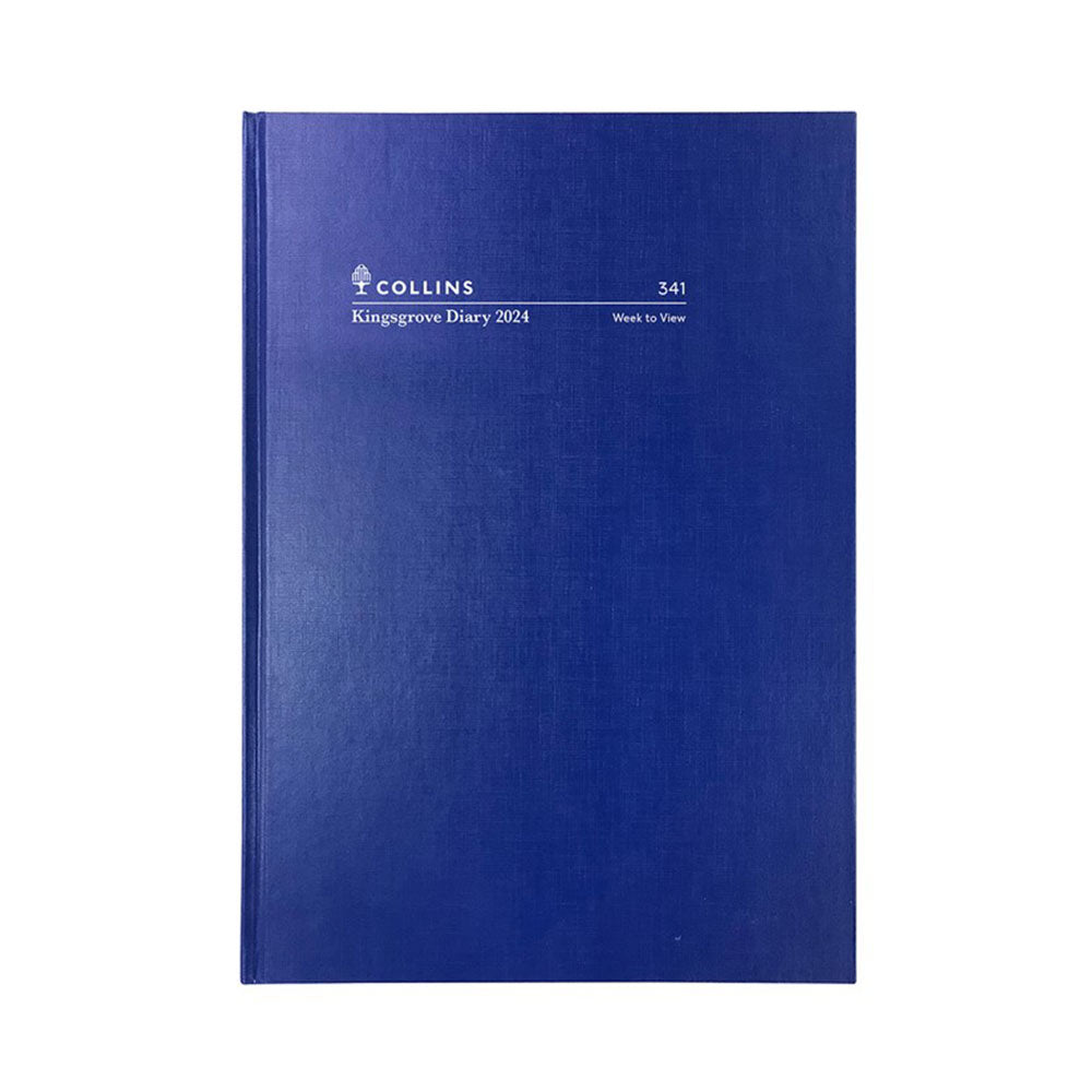 Collins Debden Kingsgrove A4 2024 Diary (blauw)