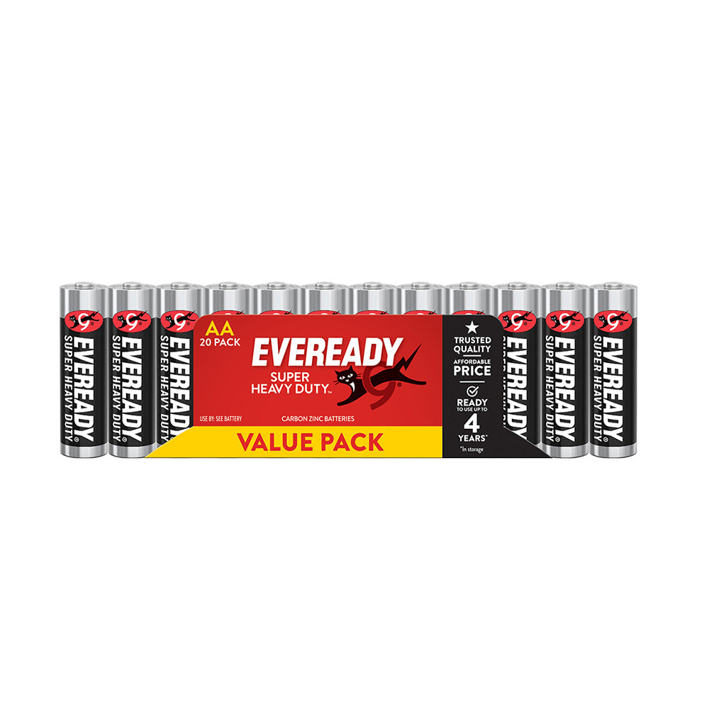 Batteria Eveready Super Heavy Duty 20pcs (Black)