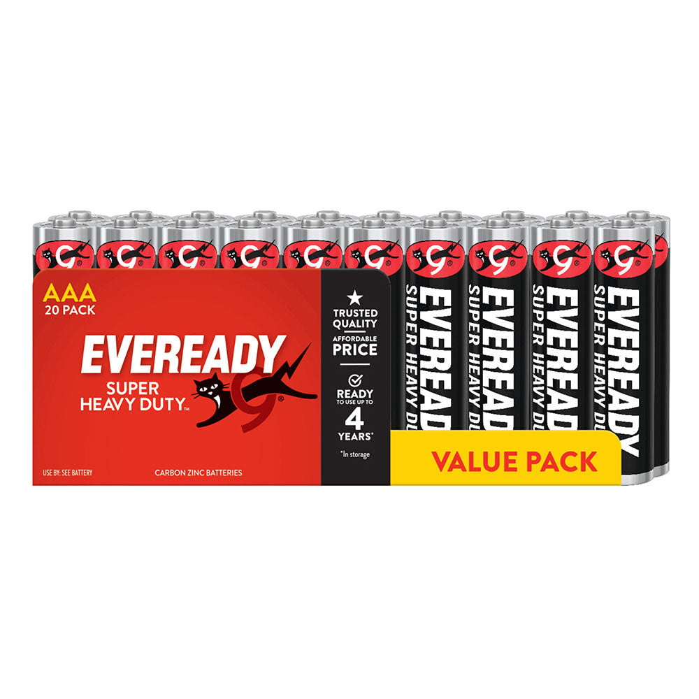 Eveready Super Heavy Duty Battery 20 stcs (zwart)