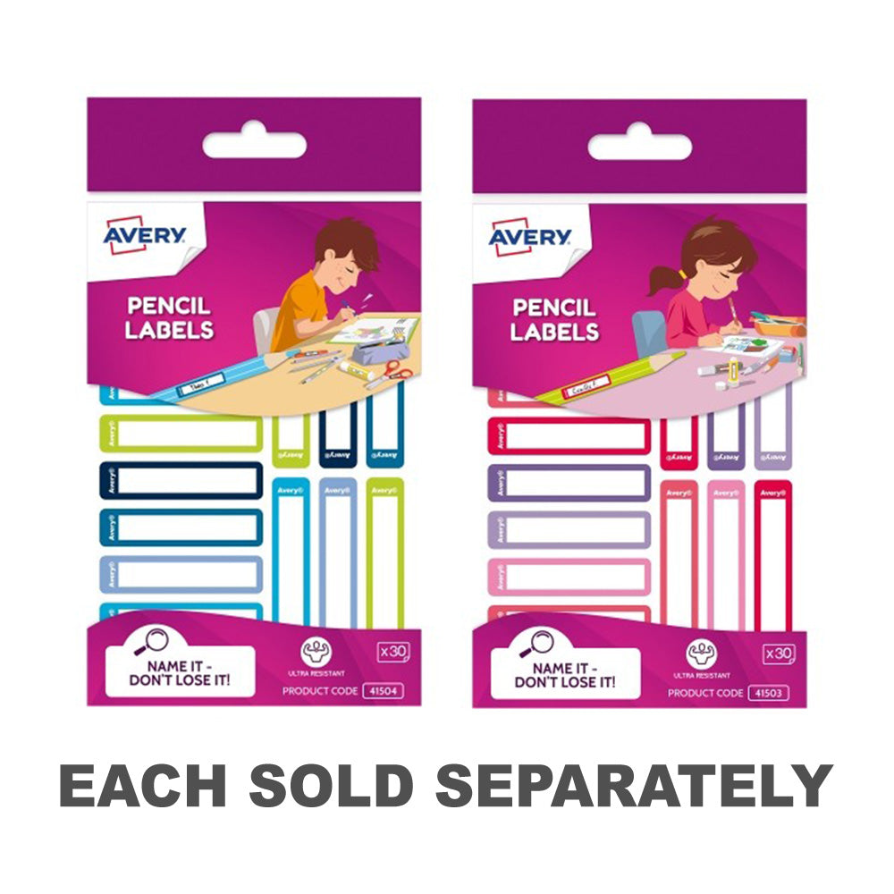 Avery Rectangle Pencil Label 30pcs