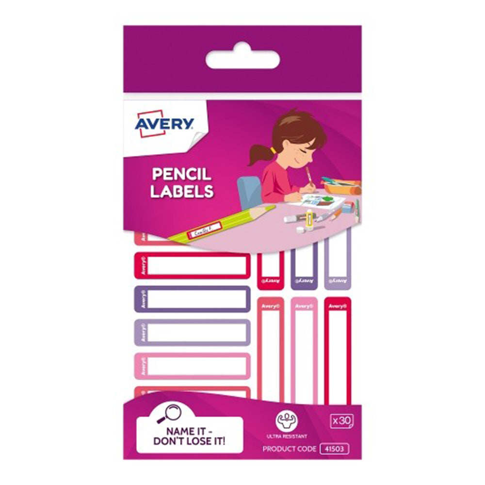 Avery Rectangle Pencil Label 30 stcs