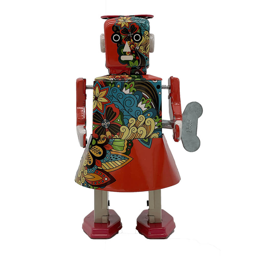 Sr. e Sra. Tin Robot Toy 15cm