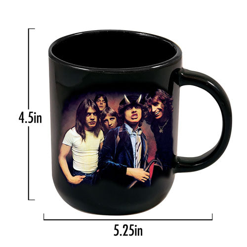 AC/DC Highway to Hell Cappuccino Ceramic Mug (Black)