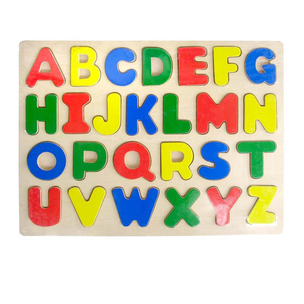 Alphabet de puzzle en bois amusant