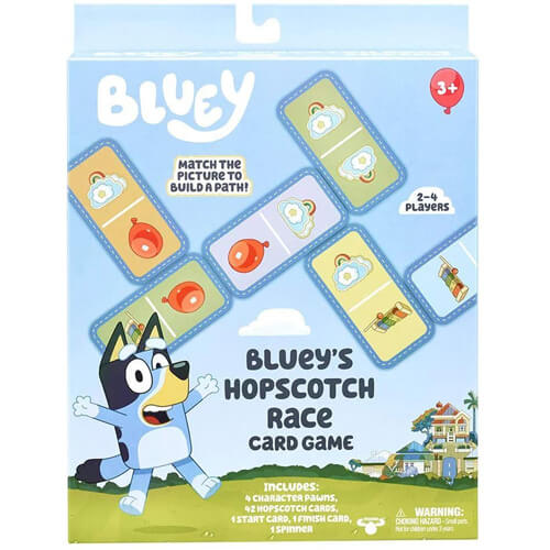 Bluey Hopscotch Race Card Game