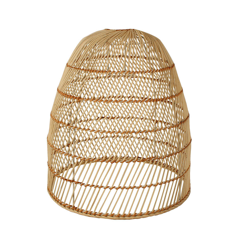 Elisa Rattan Lamp Shade Metal Frame