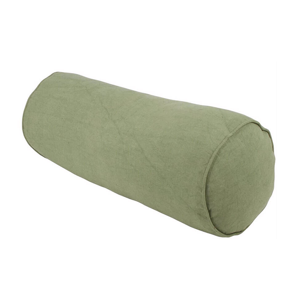 Algodão Cyclinder Cushion com tubulação (50x30cm)