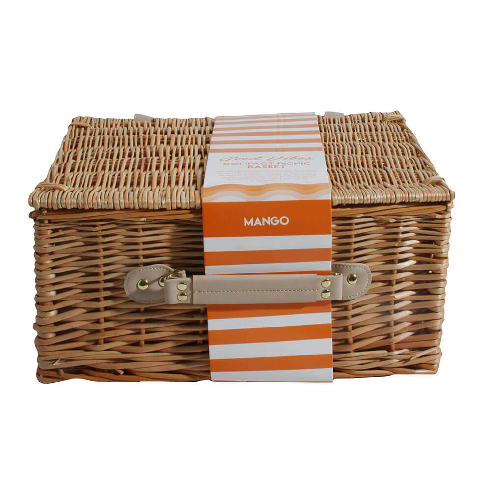 Hamptons Willow Picnic Basket (40x28x20cm)