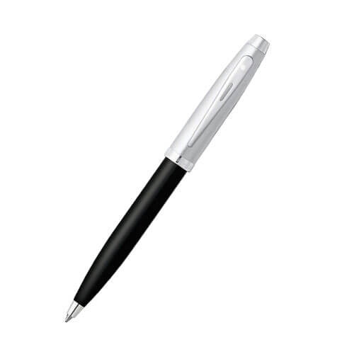 100 Glossy Black/Chrome/Nickel Plated Pen