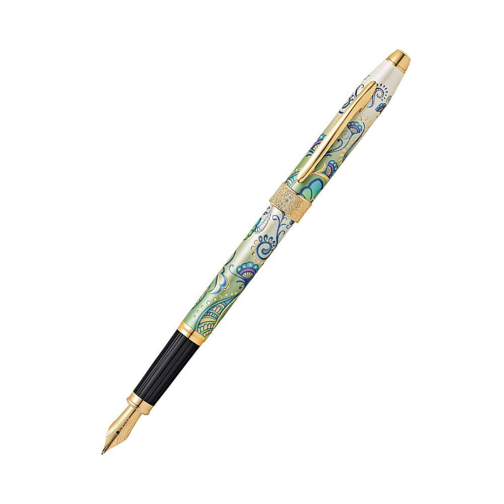 Botanica Green Daylily 23CT stylo plaqué or