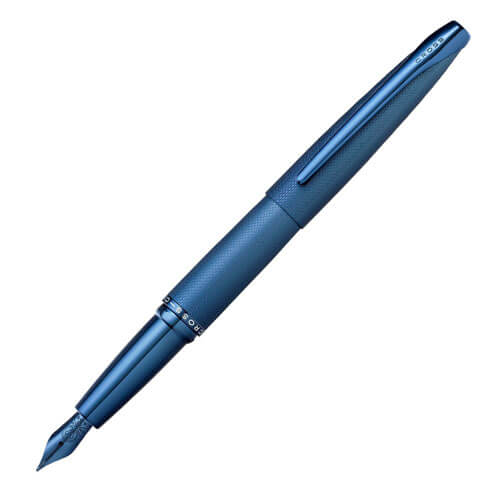 Cross ATX Sandblast Fountain Pen (Dark Blue)