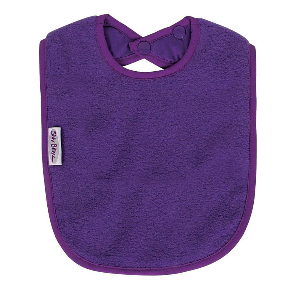 Silly Billyz Fleece Plain Large Bib