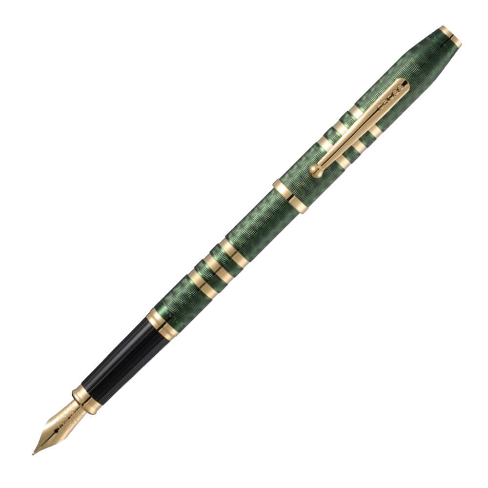 175e eeuw II +23ct Fountain Pen (groene lak)