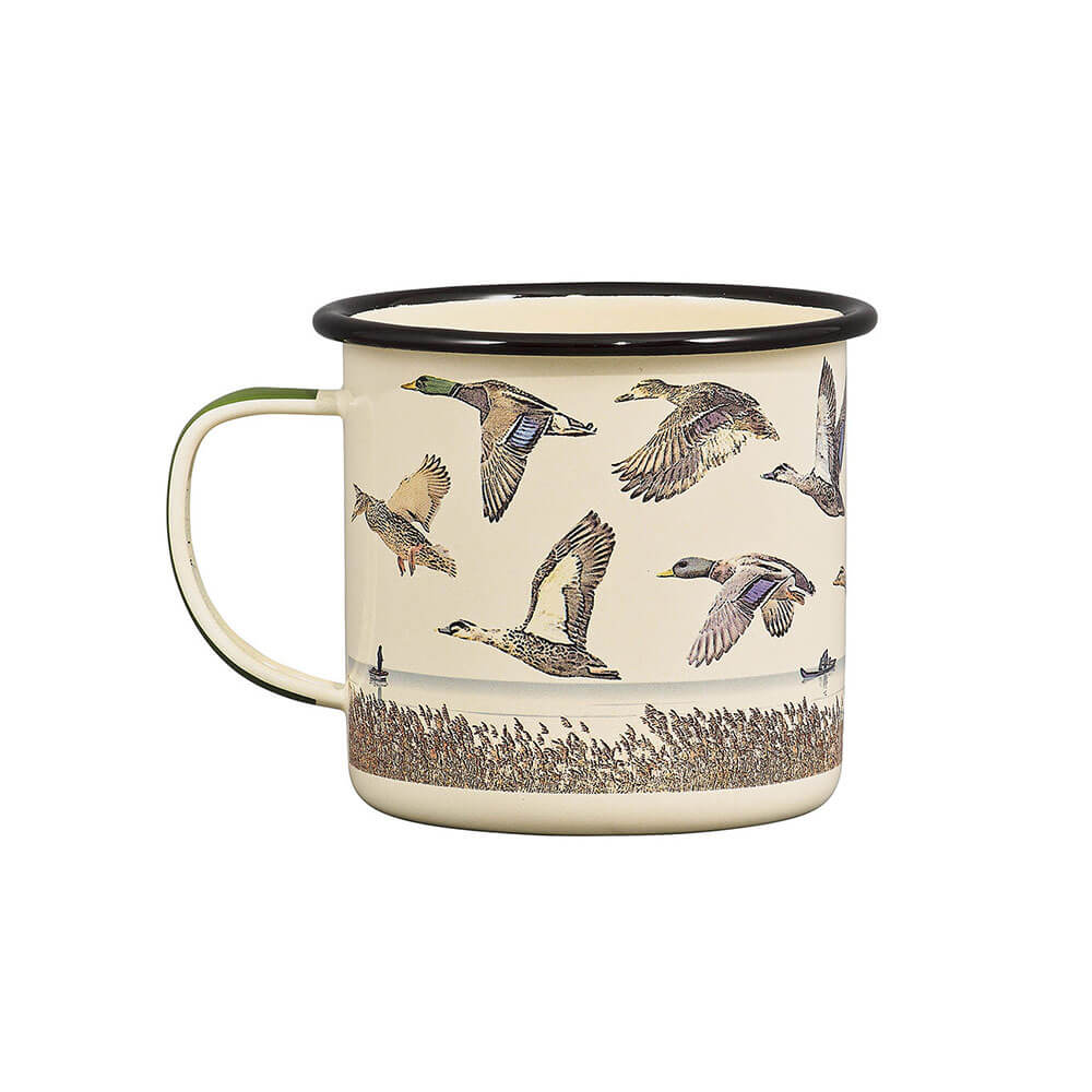 Lightweight and Durable Enamel Mug Lake and Ducks 500mL