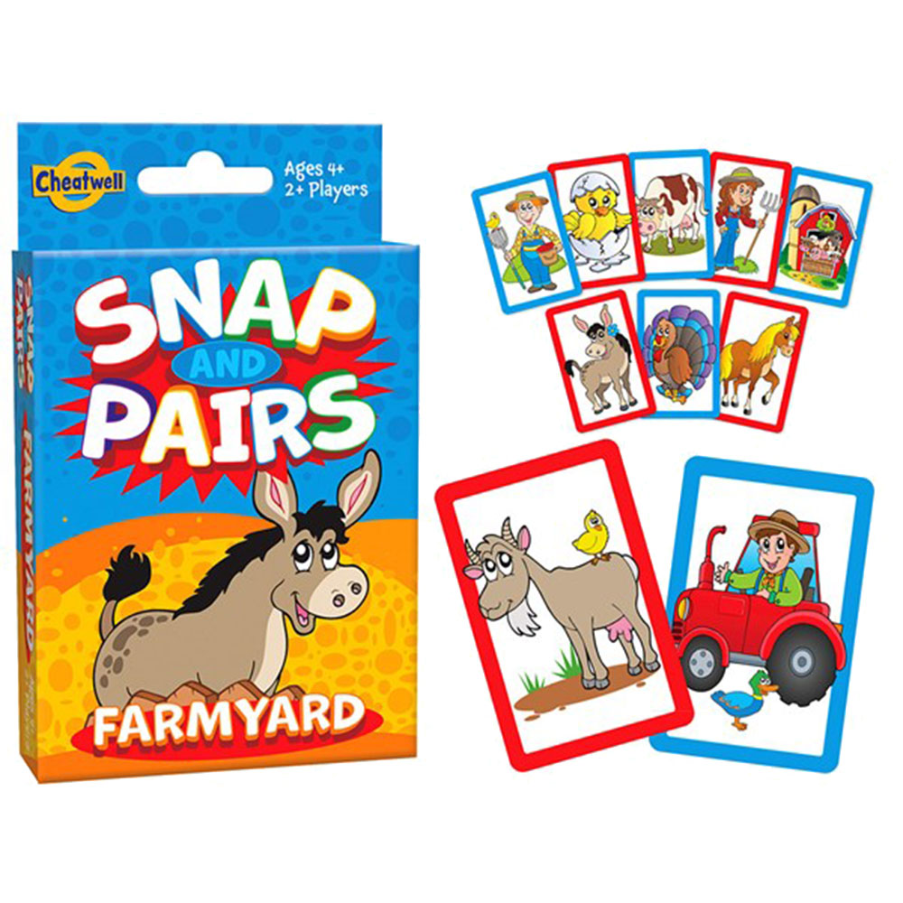 Trucewell snap & pares juego de cartas para niños