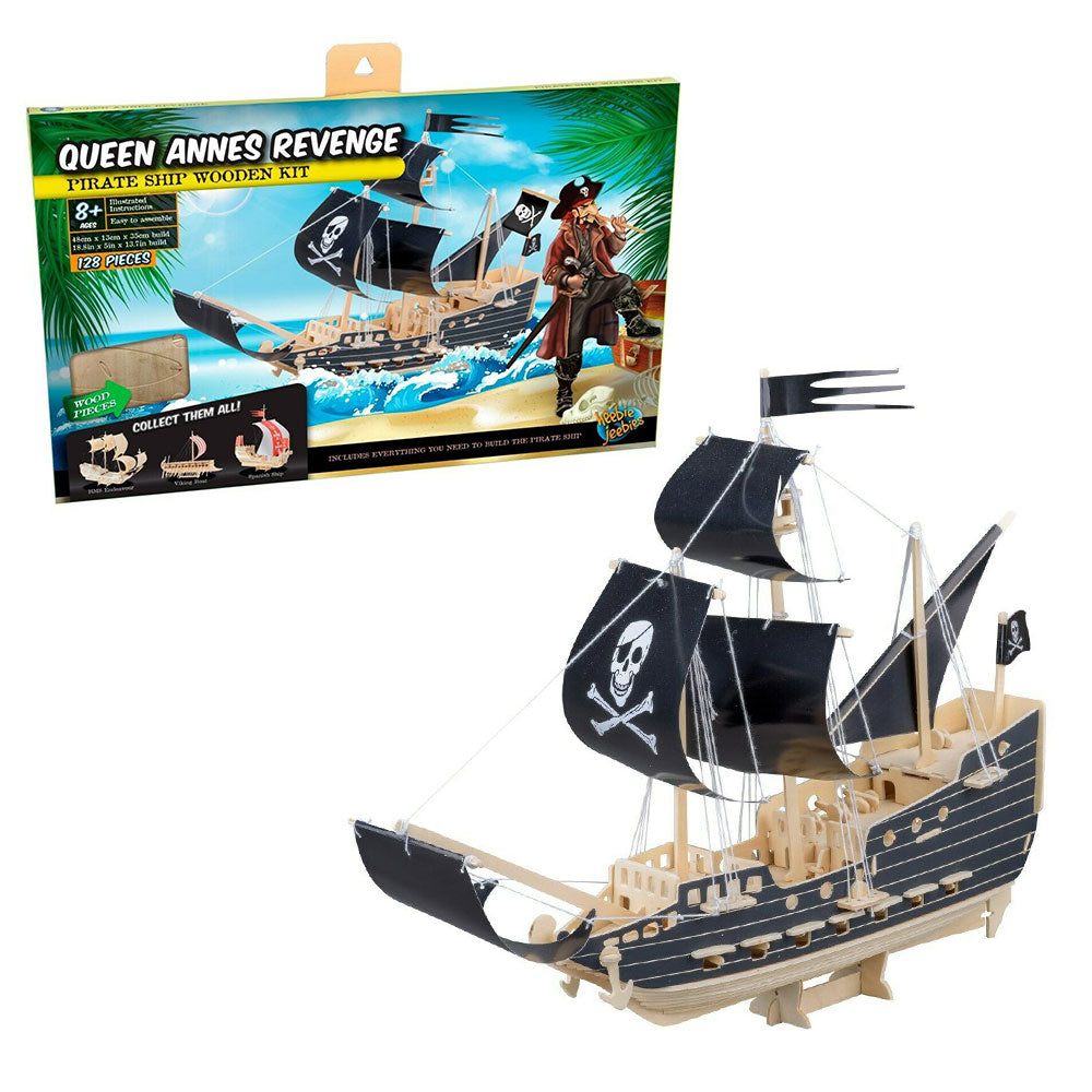 Queen Annes Revange Pirate Ship Wooden Kit