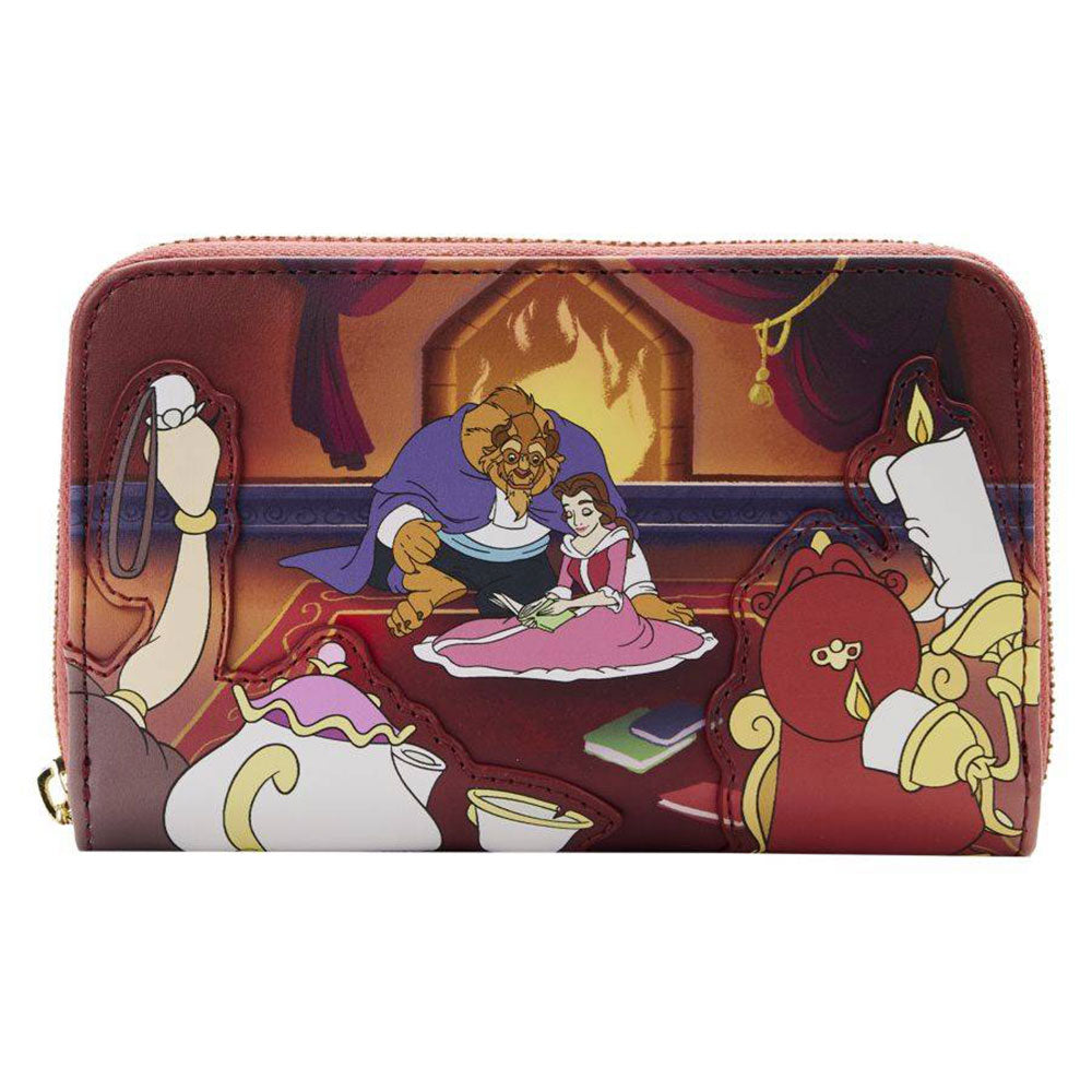 Beauty and the Beast 1991 Fireplace Scene Zip Around Purse