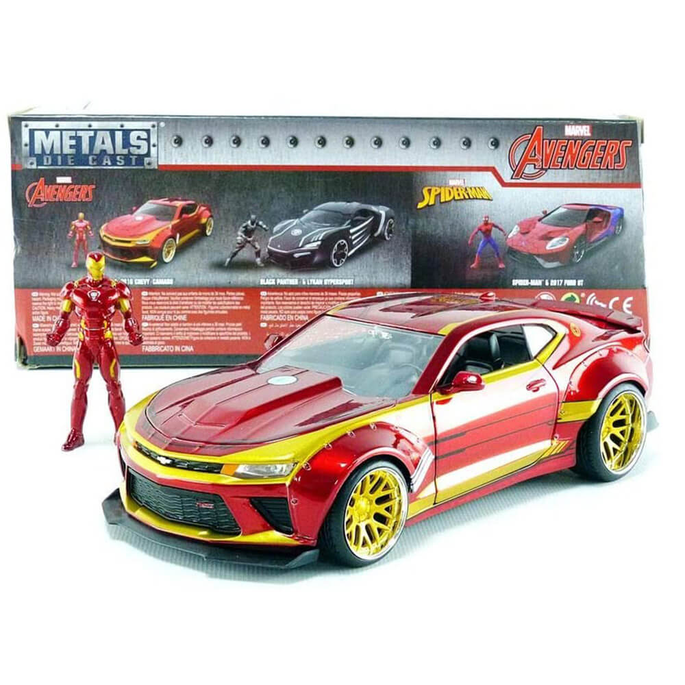 Iron Man 2016 Chevy Camero SS 1:24 Hollywood Rde Diecast Veh