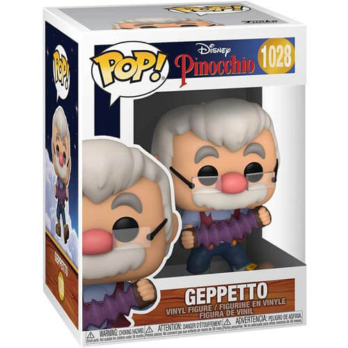 Pinocchio Gepetto with Accordion 80th Anniversary Pop! Vinyl