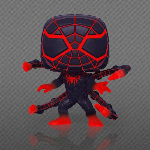 Spider-Man: Miles Morales Matter Suit Glow Pop! Vinyl