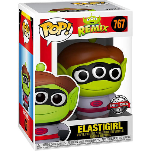 Pixar Alien Remix Elastigirl Silver Suit US Pop! Vinyl