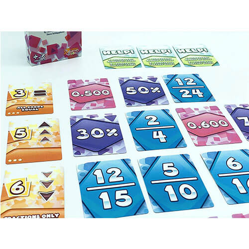 Math Rush Fractions Decimals & Percents Board Game