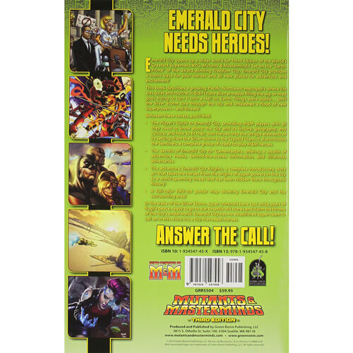 Mutants and Masterminds Emerald City Roleplaying Game Book