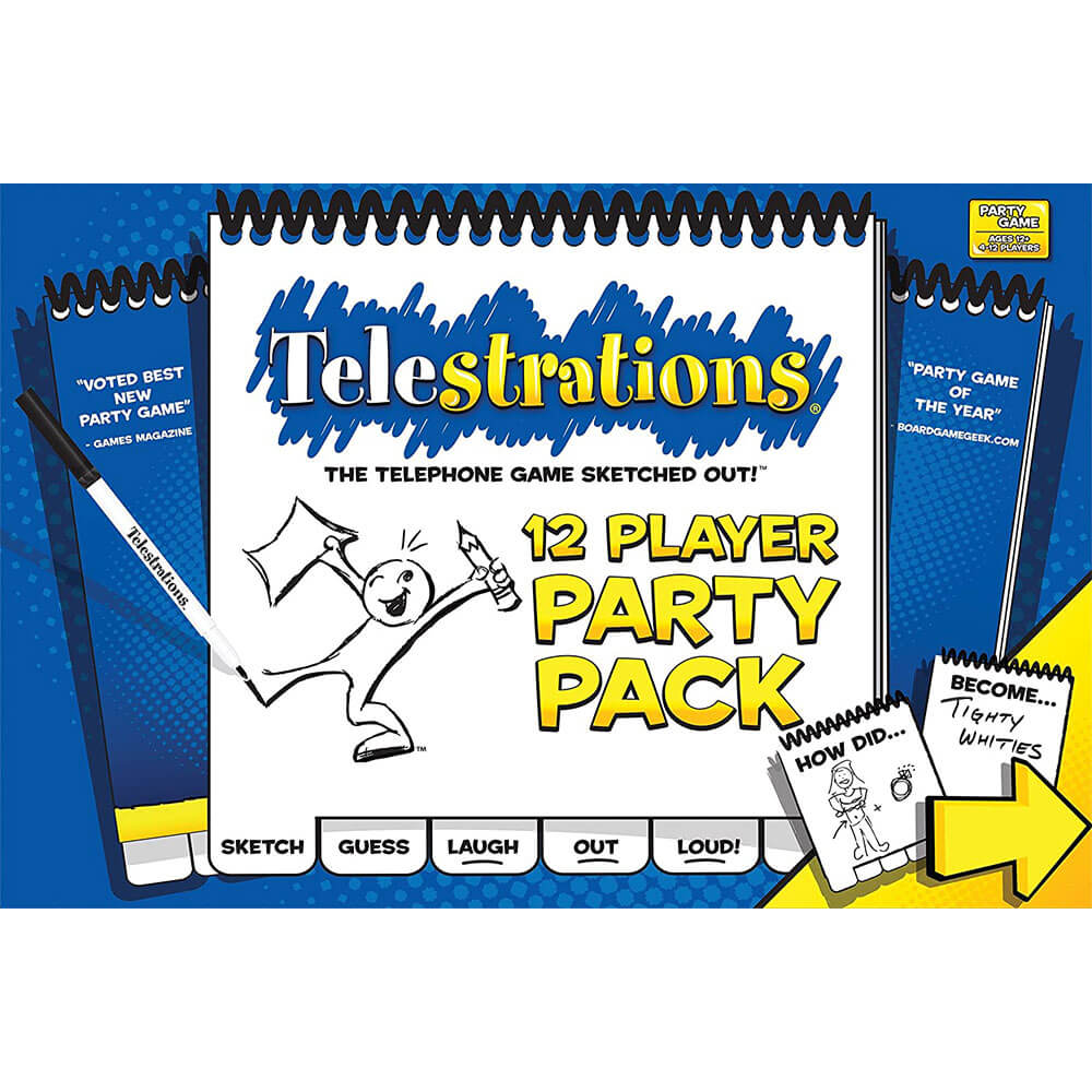 Telestrations 12 Player Board Game Party Pack