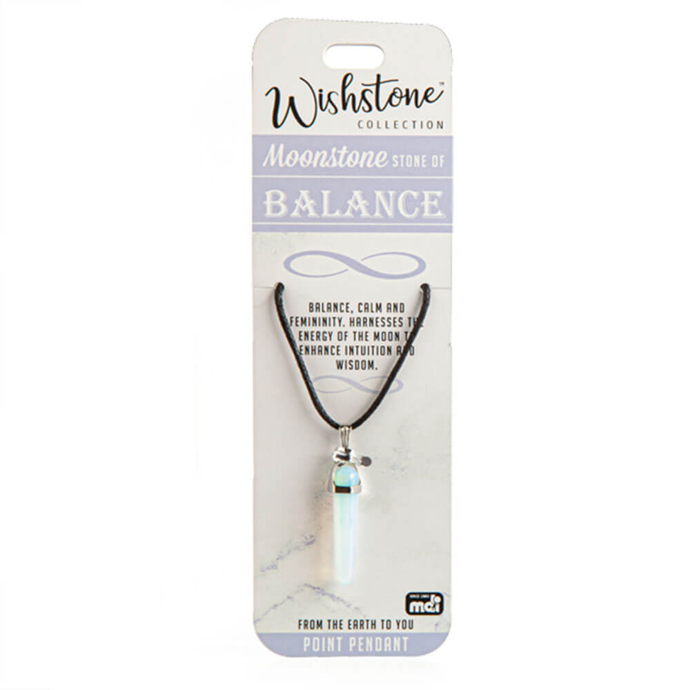 Wishstone Collection Moonstone Point Pendant