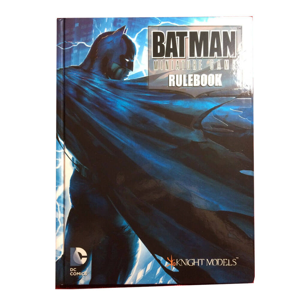 Libro de reglas del juego en miniatura de Batman