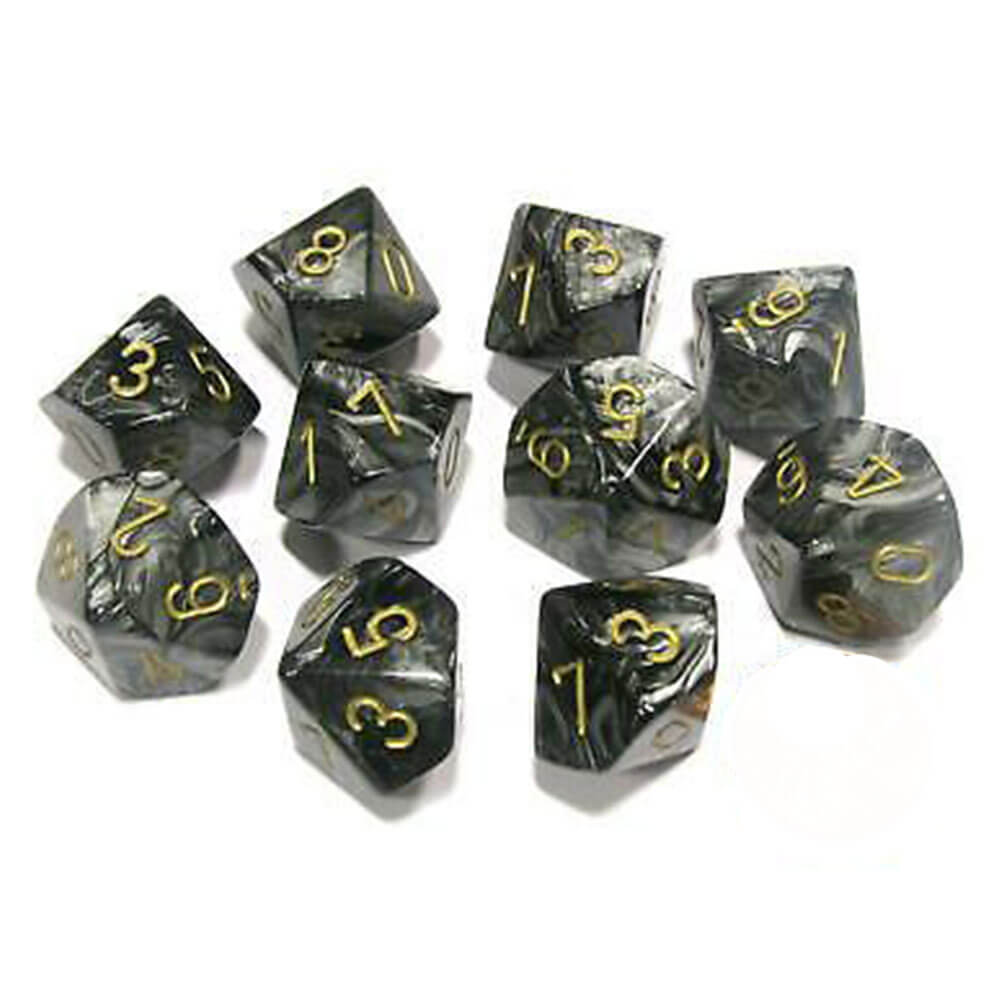 Chessex D10 Set Lustrous Polyéddral