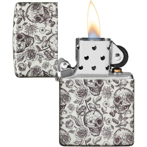 Zippo Skeleton Design Glow In the Dark Lighter