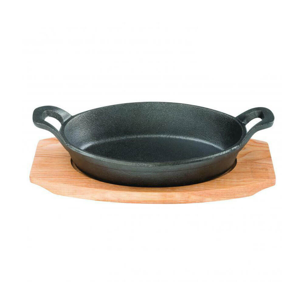 Pyrolux Pyrocast Oval gratin med lønnsbrett