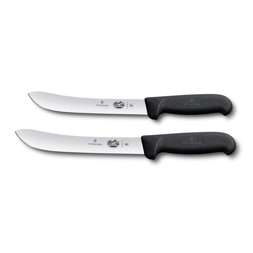 Heavy Stiff Blade Fibrox Butcher's Knife (Black)