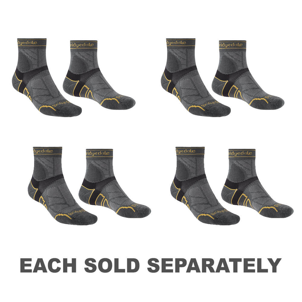 Men's Merino Sport 3/4 Socks (Gunmetal)