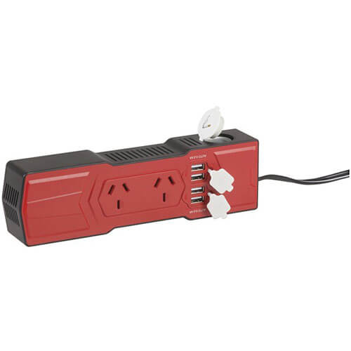 200W Inverter w/ 4 USB Outlets