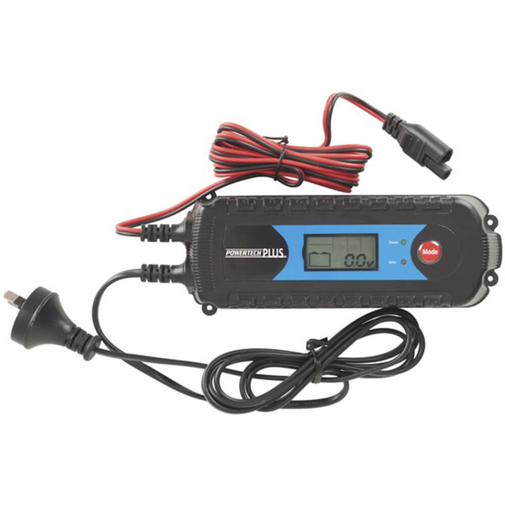 4 Stage 6/12V 4A Battery Charger w/ LCD Display