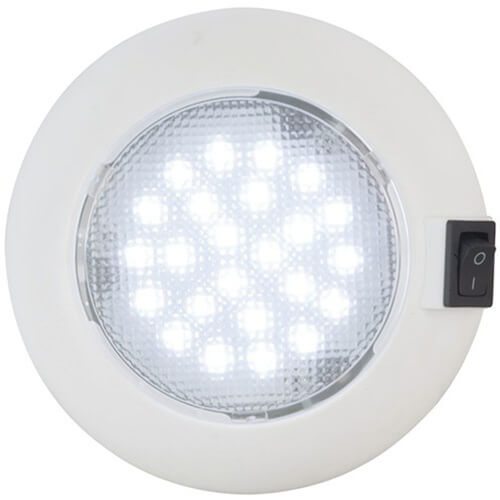 Dome Type LED Light and Switch (115mm)