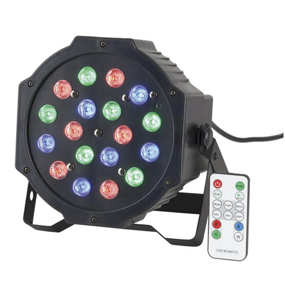 RGB LED Stage Light with Colour Controller (18 x 1W)