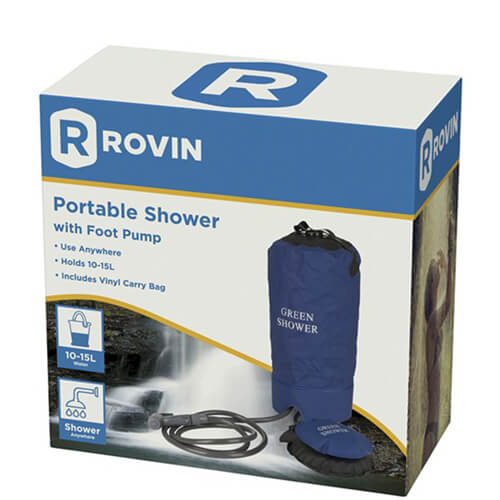 Portable Camping Shower with Foot Pump