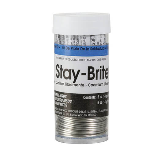 Stay Brite Silver Solder Kit Wire and Flux