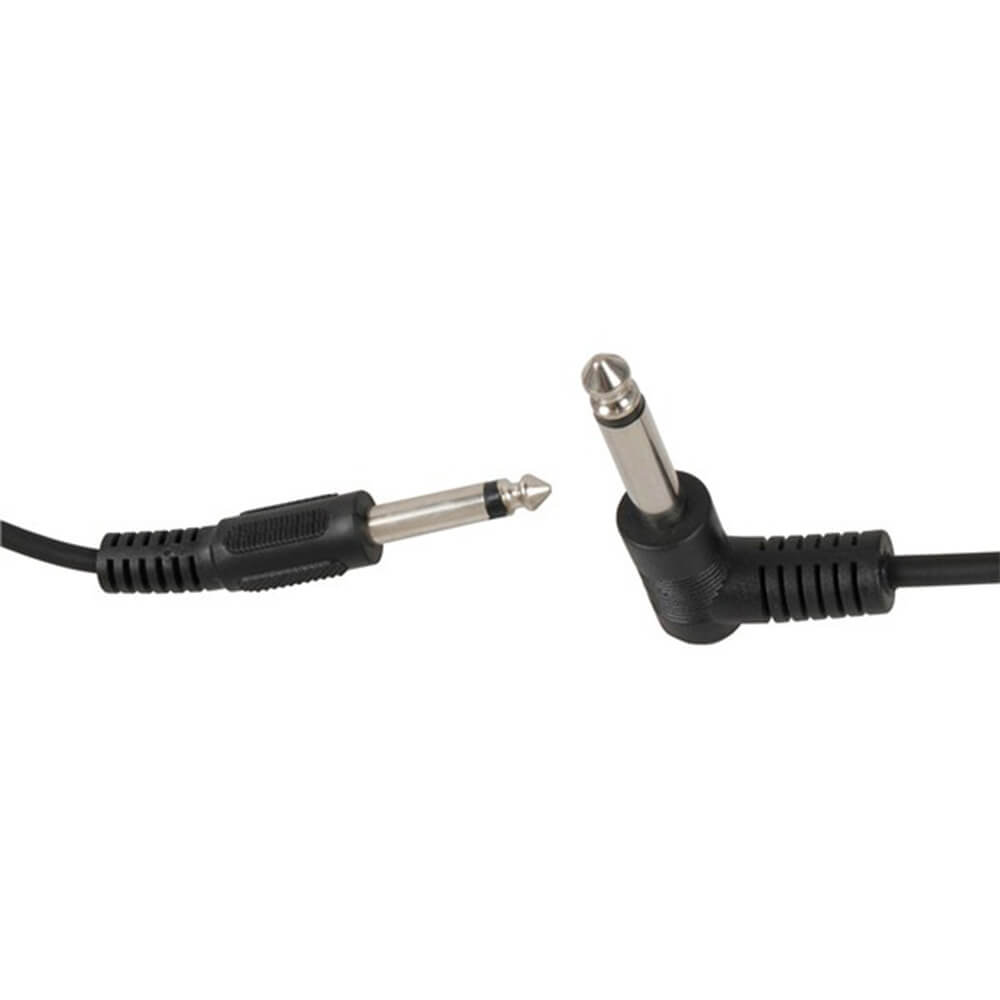 6.5mm Mono Plug to 6.5mm Mono Plug Aud Cabl (Right Angle 6m)