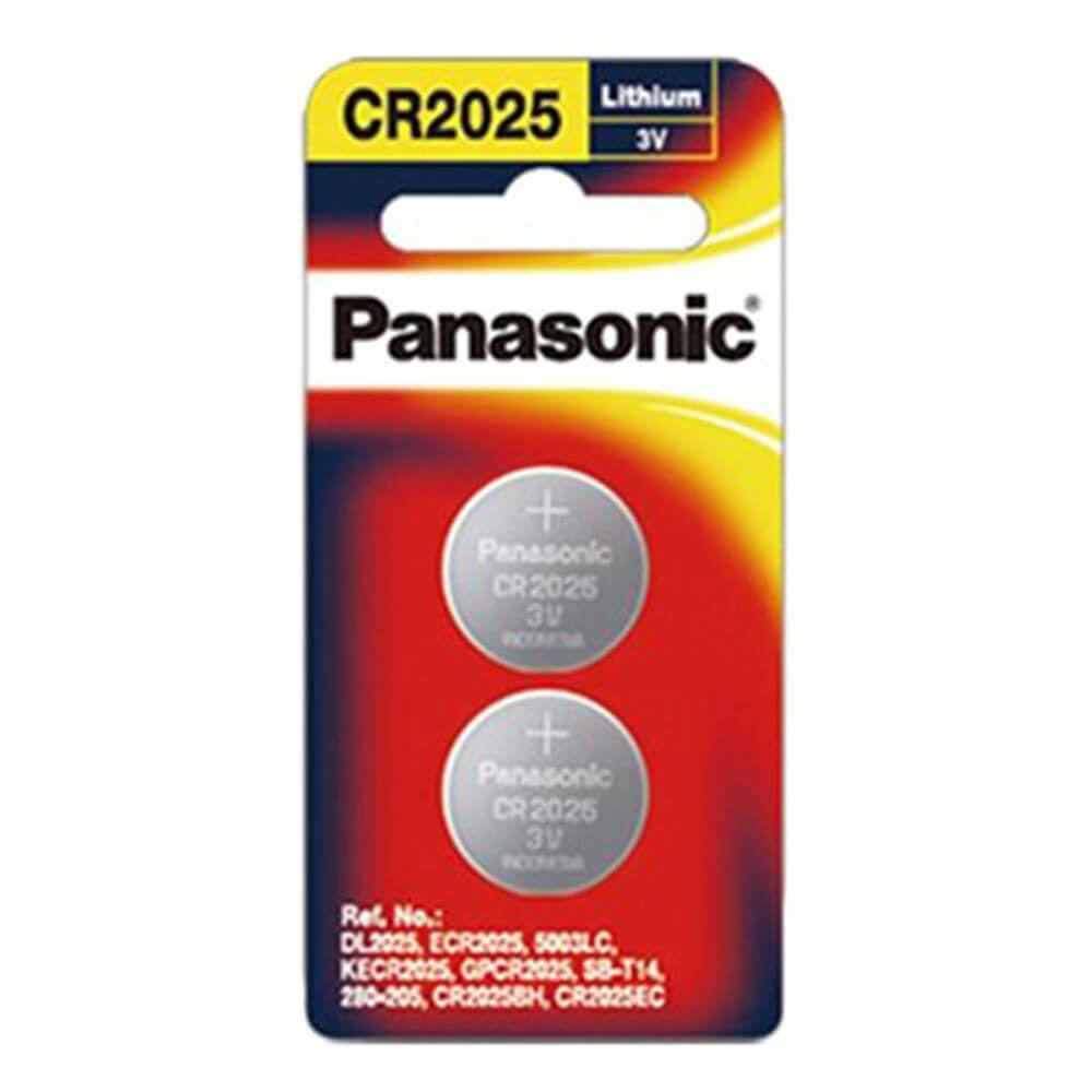 2 pakke panasonic litium -knapp batteri 3v