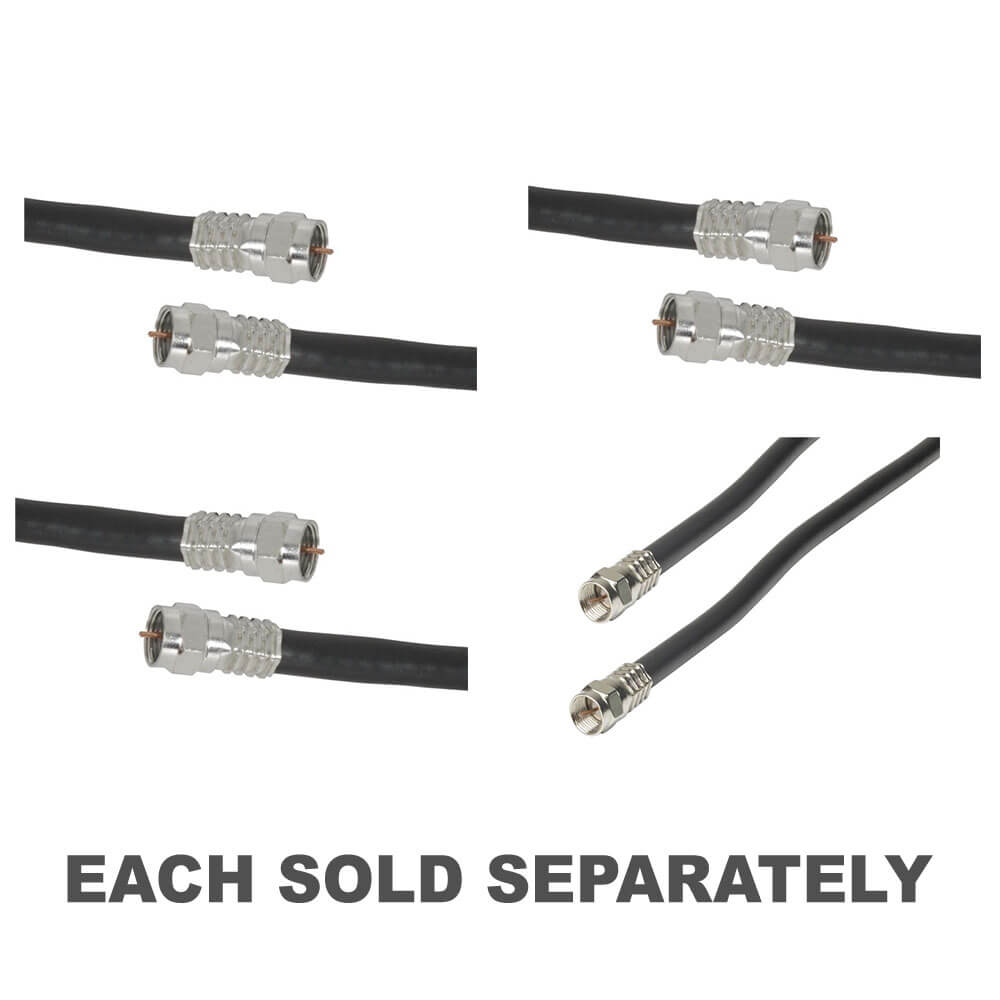 High Quality RG6 Quad Shield Cable (Black)