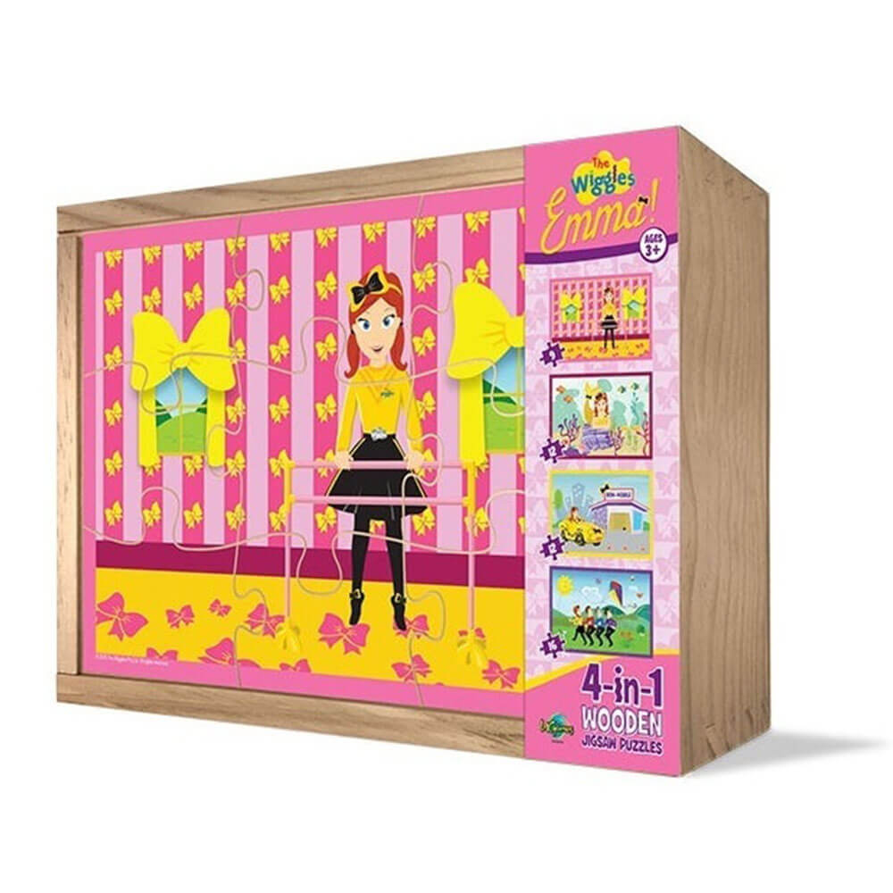 The Wiggles Emma 4 in 1 Wooden Jigsaw Puzzles