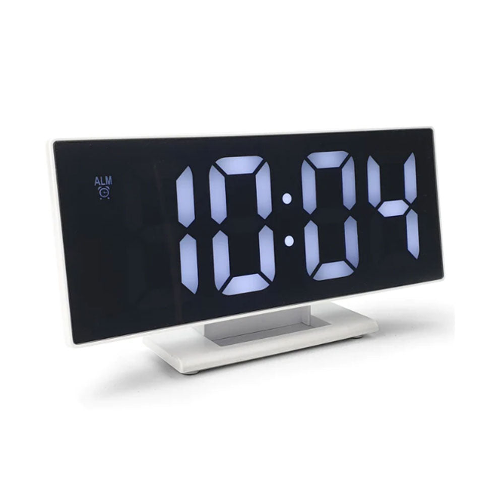 Réveil en miroir LCD 19cm 19cm