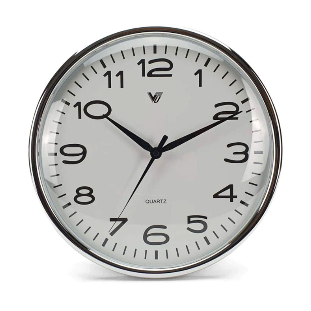 Convex Shiny-Trim Wall Clock