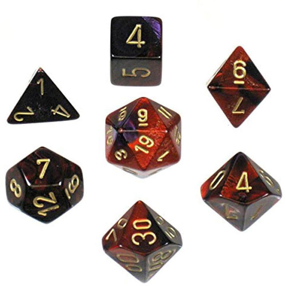 D7 Die Set Dice Gemini Poly (7 dobbelstenen)