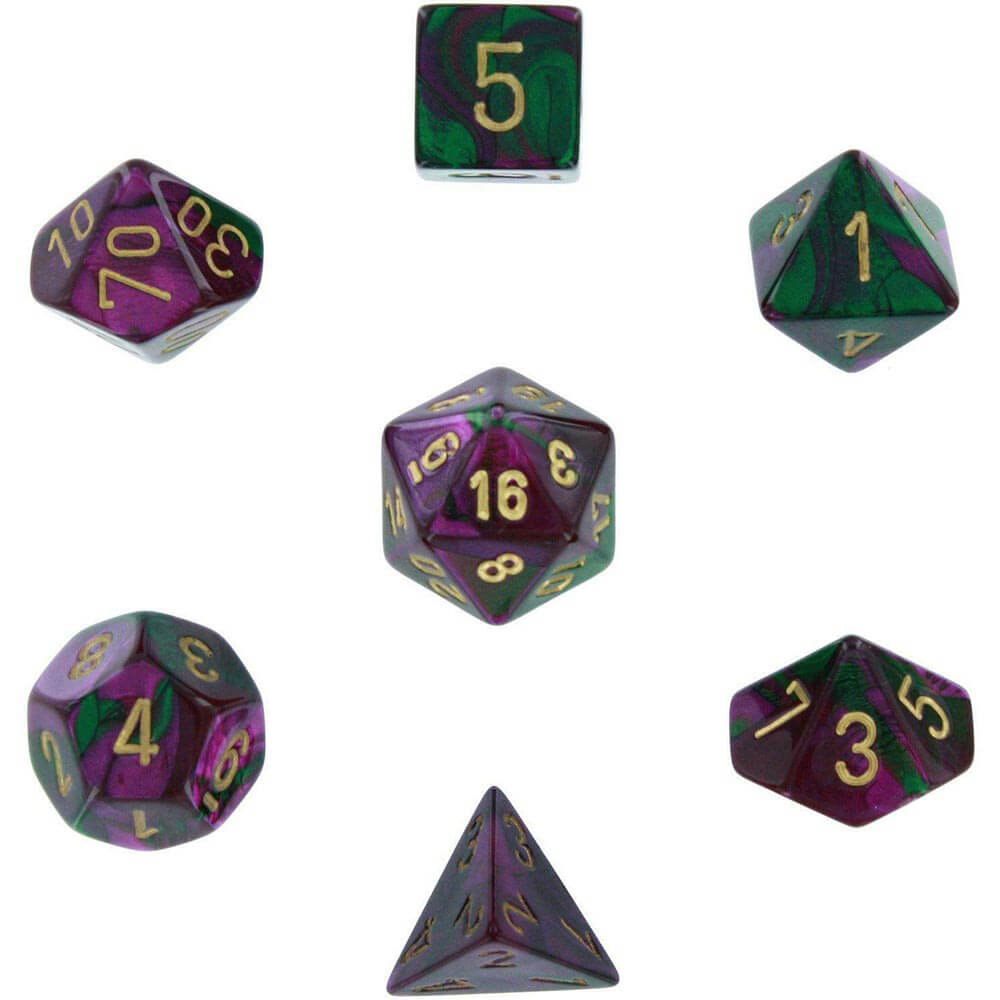 D7 Definir Dice Gemini Poly (7 Dados)