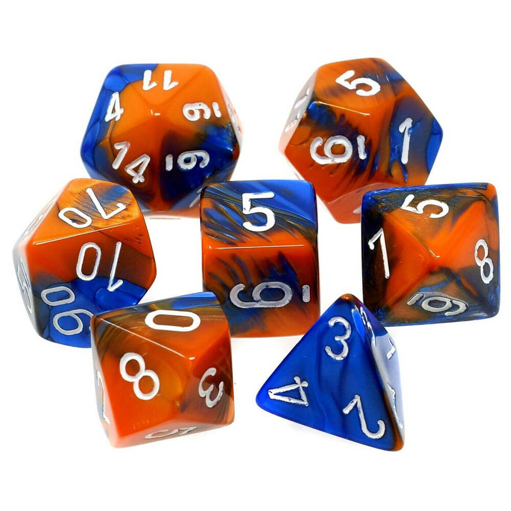 D7 Die Set Dice Gemini Poly (7 dobbelstenen)